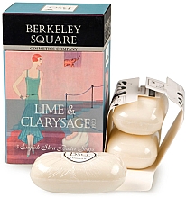 Düfte, Parfümerie und Kosmetik Berkeley Square Lime & Clarysage - Seifen-Set (Seife 3x100g)