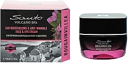 Düfte, Parfümerie und Kosmetik Feuchtigkeitsspendende Creme für Gesicht und Augen - Santo Volcano Spa Bougainvillea 24Hr Moisturizing & Anti-Wrinkle Face And Eye Cream 