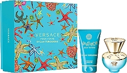 Versace Dylan Turquoise Pour Femme - Duftset (Eau de Toilette 30ml + Körpergel 50ml) — Bild N1