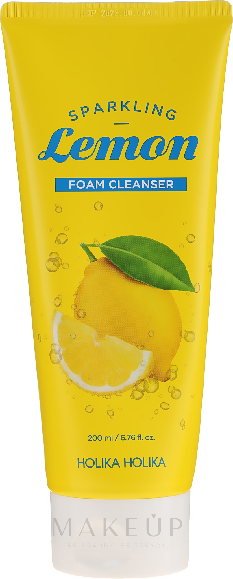 Gesichtsreinigungsschaum für Akne und fettige Haut - Holika Holika Sparkling Lemon Foam Cleanser — Bild 200 ml