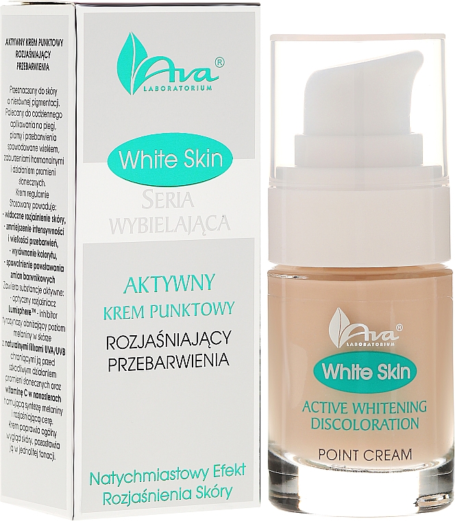 Aufhellende Gesichtscreme gegen Pigmentierungsflecken - Ava Laboratorium White Skin Point Cream — Bild N1
