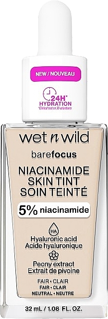 Foundation für das Gesicht - Wet N Wild Bare Focus Niacinamide Skin Tint — Bild N1