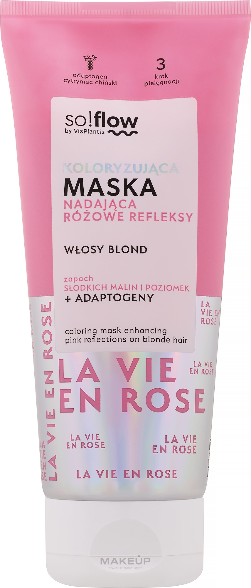 Färbemaske für blondes Haar - SO!FLOW Pink Reflections Mask — Bild 200 ml
