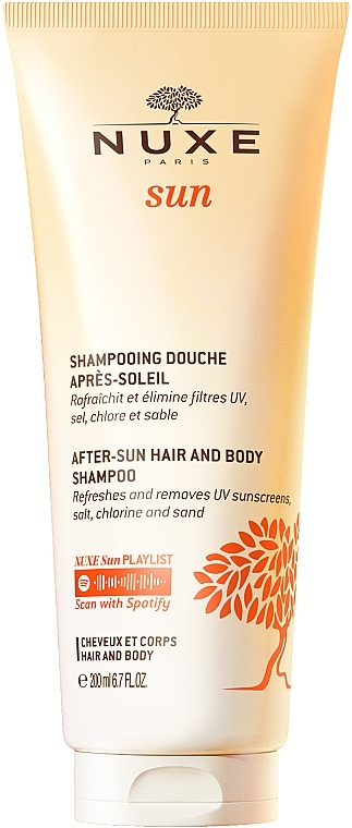 Haar- und Körperpflegeset - Nuxe Sun After-Sun Hair & Body Shampoo DuoPack (Shampoo-Duschgel 2x200ml) — Bild N2