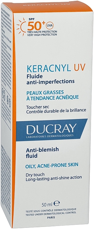 Sonnenschutzfluid für das Gesicht - Ducray Keracnyl UV Anti Blemish Fluid SPF50+ — Bild N2