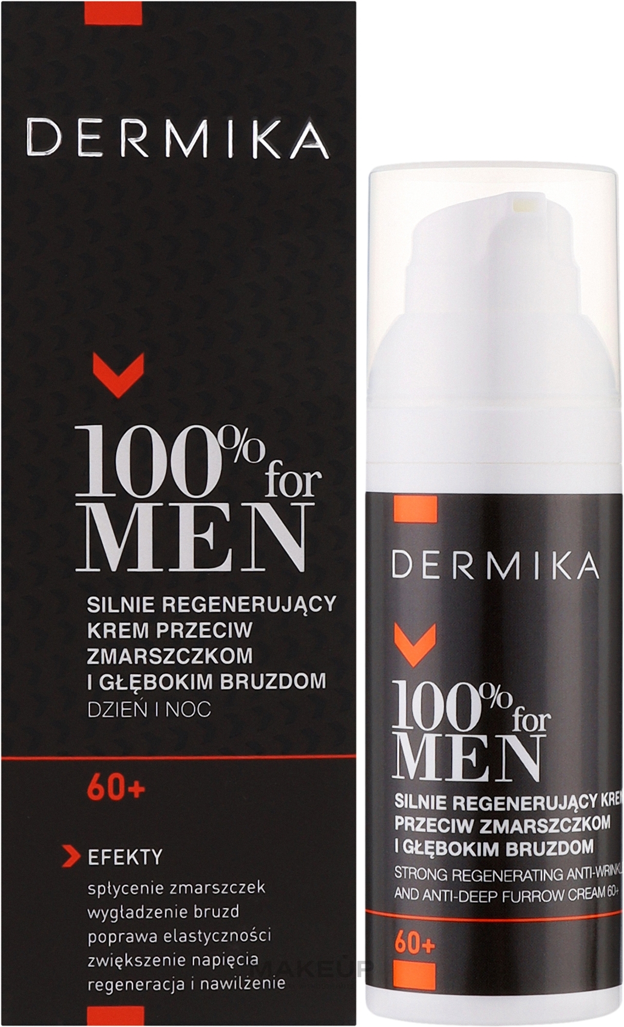 Anti-Falten Creme - Dermika Strong Regenerating Anti-Wrinkle And Anti-Deep Furrow Cream 60+ — Bild 50 ml