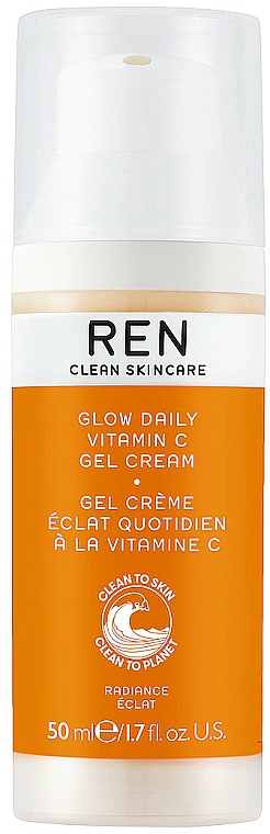 Feuchtigkeitsspendende Gel-Creme für das Gesicht - Ren Clean Skincare Glow Daily Vitamin C Gel Cream — Bild N1