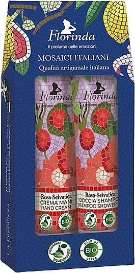 Florinda Set (Handcreme 30ml + Duschgel 30ml) - Set wilde Rose — Bild N1