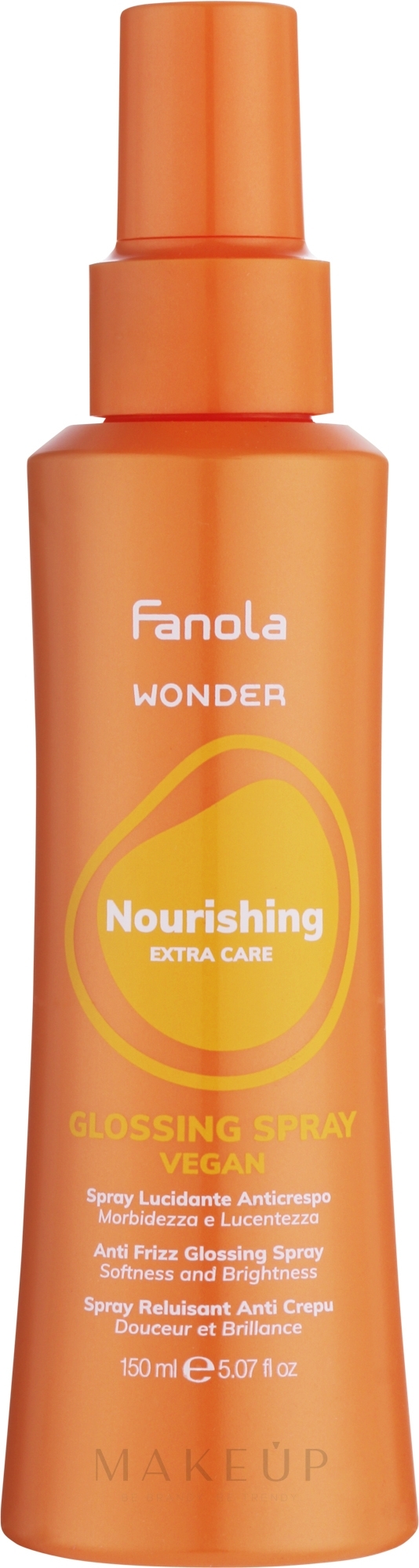 Haarglanzspray - Fanola Wonder Nourishing Glossing Spray  — Bild 150 ml