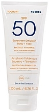 Gesichts- und Körperemulsion - Korres Yoghurt Sunscreen Emulsion Body+Face SPF 50 — Bild N1