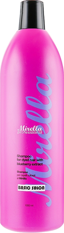 Shampoo für coloriertes Haar mit Heidelbeerextrakt - Mirella Professional Shampoo with Blueberry Extract — Bild N1