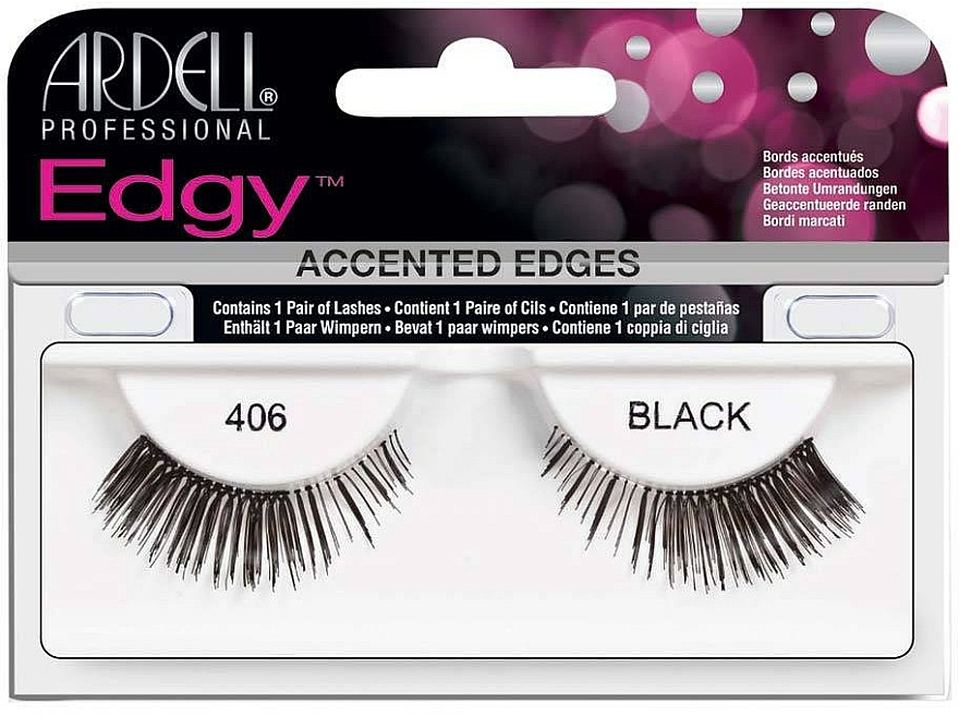 Künstliche Wimpern - Ardell Edgy Lash 406 Black — Bild N1