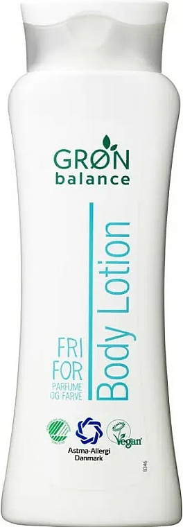 Pflegende und beruhigende Körperlotion parfümfrei - Gron Balance Body Lotion — Bild N1