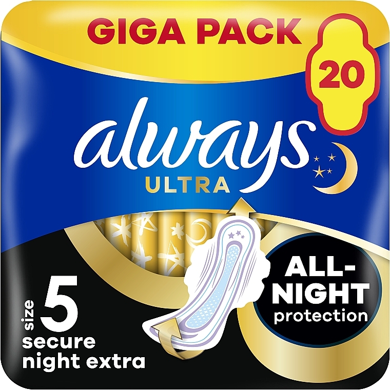 Damenbinden Größe 5 20 St. - Always Ultra Secure Night Extra — Bild N2