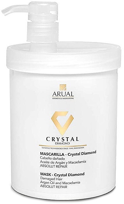 Maske für strapaziertes Haar mit Arganöl und Macadamia - Arual Crystal Diamond Mask — Bild N3
