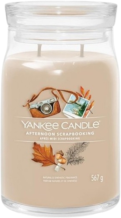 Duftkerze im Glas Afternoon Scrapbooking, 2 Dochte  - Yankee Candle Singnature — Bild N2