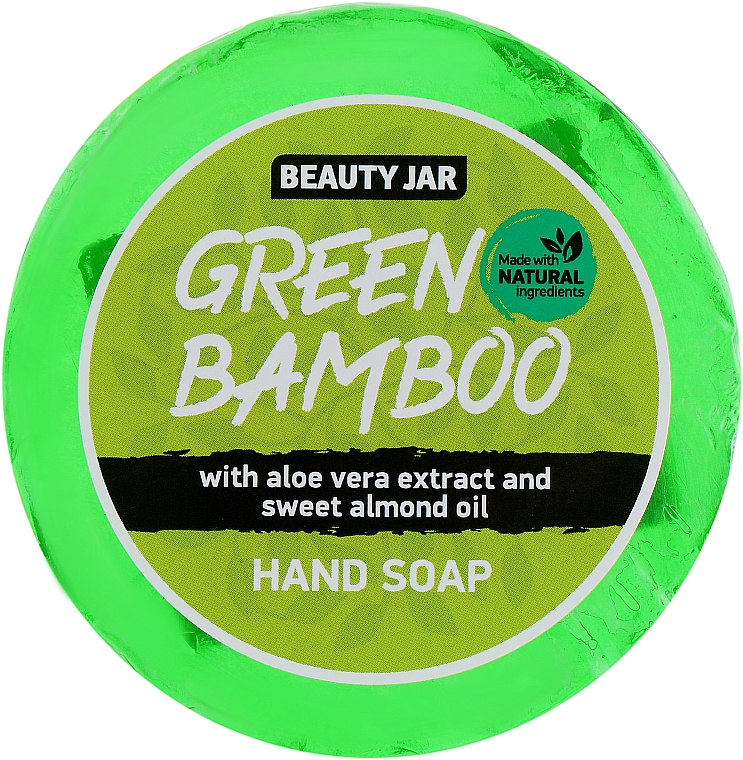 Handseife Green Bamboo mit Mandelöl und Aloe Vera Extrakt - Beauty Jar Soap — Bild N1