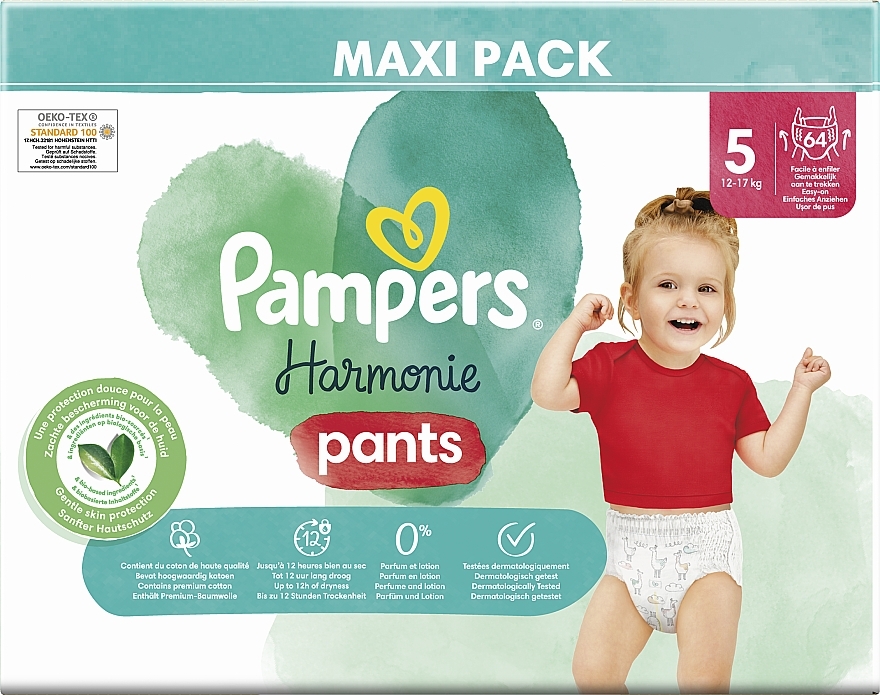 Windelhöschen Harmonie Größe 5 12-17 kg 64 St. - Pampers — Bild N3