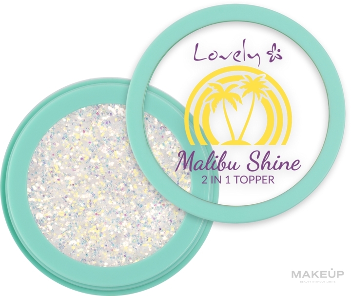 Augen- und Gesichts-Make-up-Topper - Lovely Malibu Shine 2in1 Topper  — Bild 01