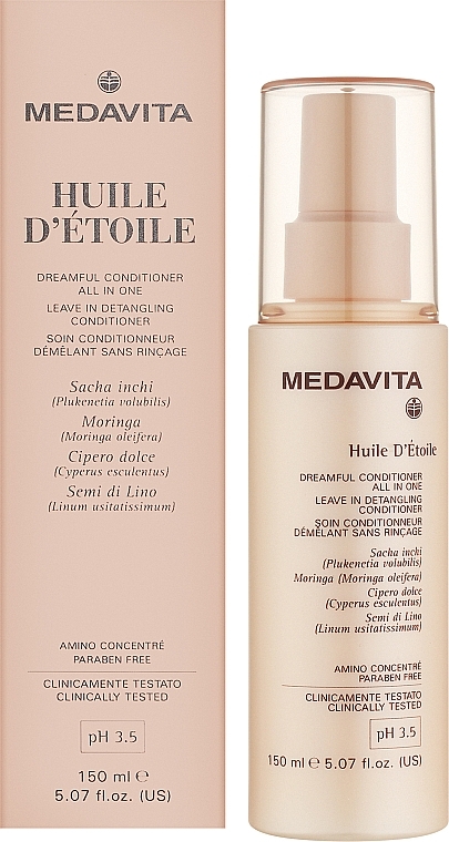 Entwirrendes Haarspülungsspray - Medavita Huile D'Etoile Dreamful All In One — Bild N2