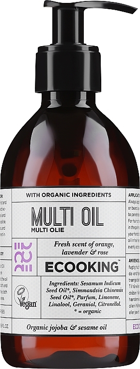 Multifunktionales Bio-Öl mit Lavendel- und Orangenduft - Ecooking Multi Oil — Bild N1
