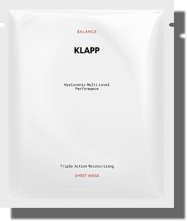 GESCHENK! Feuchtigkeitsspendende Tuchmaske für das Gesicht - Klapp Triple Action Moisturising Sheet Mask — Bild N1