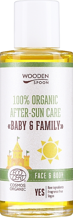 After Sun Bio Lotion für Körper und Gesicht - Wooden Spoon 100% Organic After-Sun Care — Bild N1