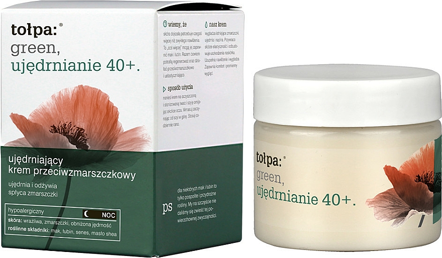 Anti-Falten Nachtcreme - Tolpa Green Firming 40+ Rejuvenating Anti-Wrinkle Night Cream — Bild N1