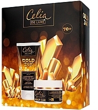 Gesichtspflegeset - Celia De Luxe Gold 24K 70+ (Handcreme 80ml + Gesichtscreme 50ml)  — Bild N1