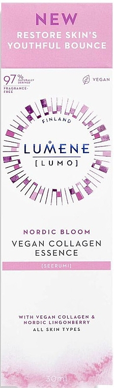 Hochkonzentriertes glättendes Serum - Lumene Lumo Nordic Bloom Vegan Collagen Essence — Bild N2