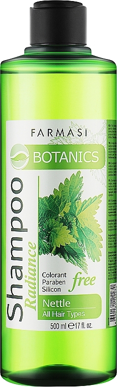 Shampoo mit Brennnesselextrakt - Farmasi Botanics Nettle Shampoo  — Bild N1