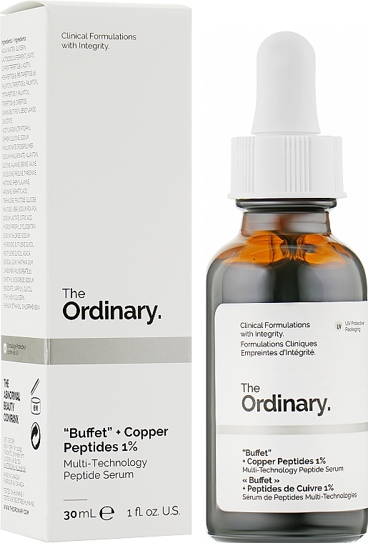 Straffendes Gesichtsserum mit Peptiden - The Ordinary "Buffet" + Copper Peptides 1% Multi-Technologies Peptide Serum — Bild N2