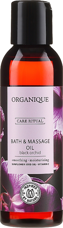 Bade- und Massageöl Schwarze Orchidee - Organique HomeSpa Bath & Massage Oil — Bild N1