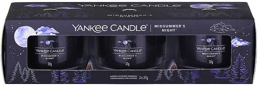 Duftkerzen-Set Mittsommernacht - Yankee Candle Midsummer's Night (candle/3x37g) — Bild N1