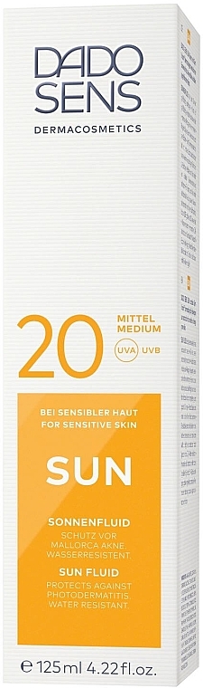 Sonnenschutzfluid für empfindliche Haut - Dado Sens Sun Fluid SPF 20  — Bild N1