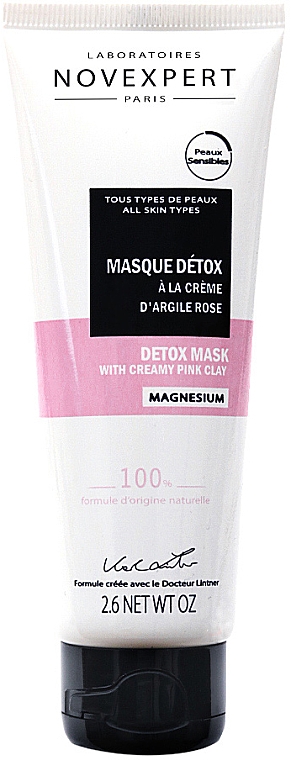 Detox Gesichtsmaske mit rosa Tonerde - Novexpert Magnesium Mask Detox With Creamy Pink Clay — Bild N1