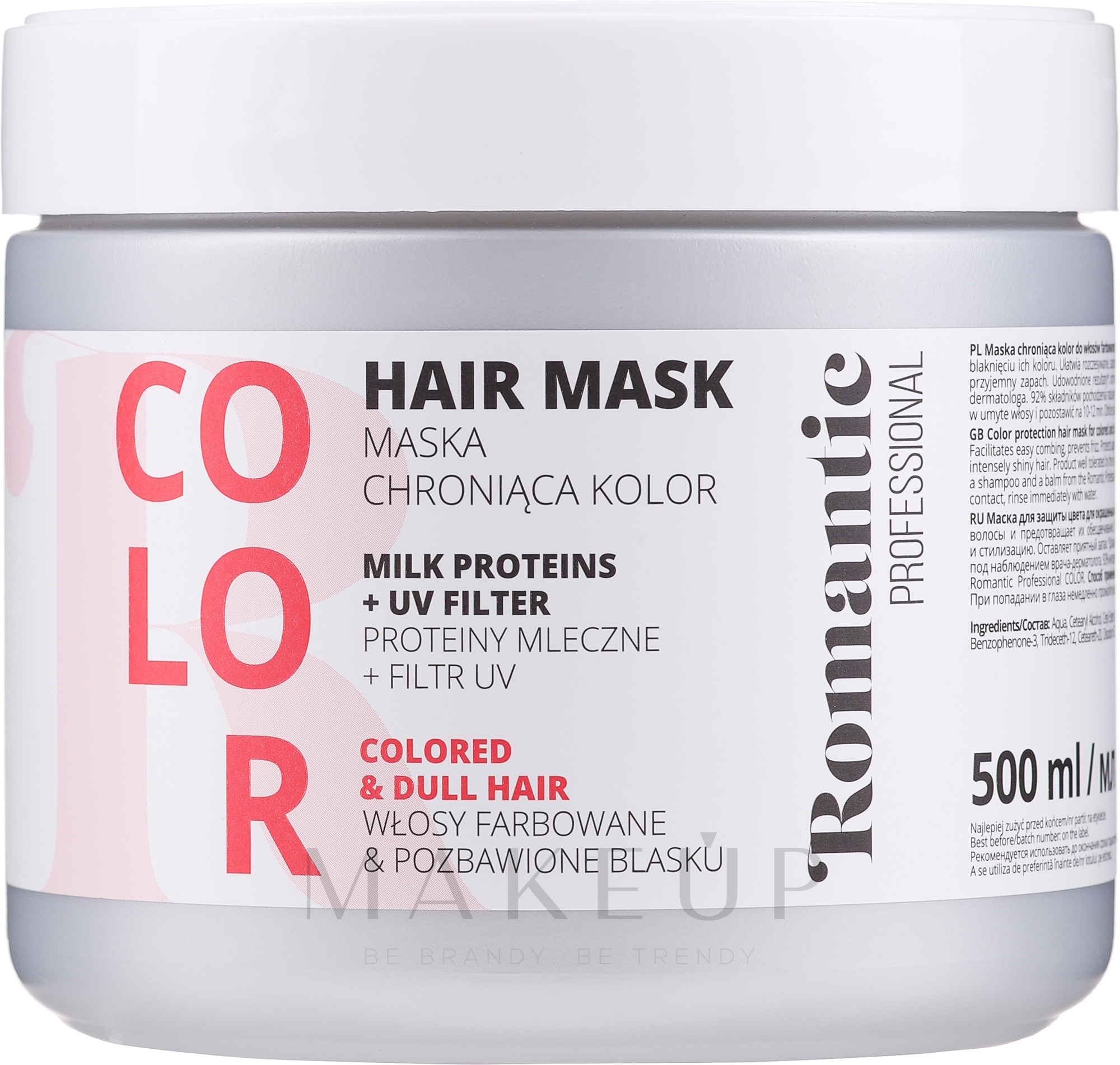 Haarmaske für coloriertes Haar - Romantic Professional Color Hair Mask — Bild 500 ml