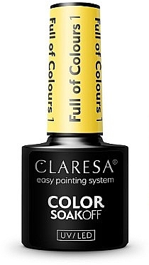 Gel-Nagellack - Claresa Full Of Colours SoakOff UV/LED Color — Bild N1