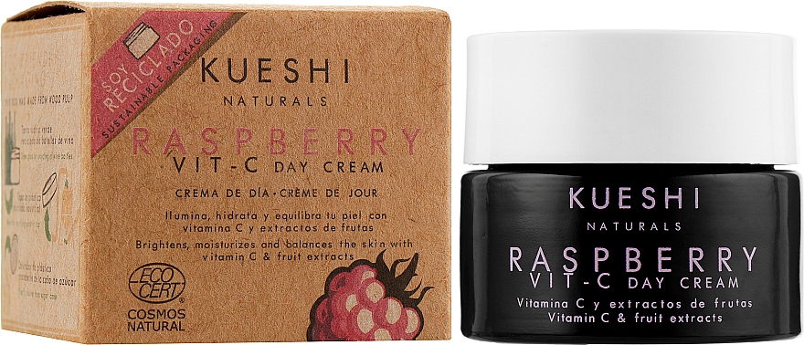 Gesichtscreme mit Himbeerextrakt und Vitamin C - Kueshi Naturals Raspberry Vit-C Day Cream — Bild N2