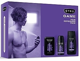 STR8 Game - Duftset (Eau de Toilette 50ml + Deospray 150ml + Duschgel 250ml) — Bild N1