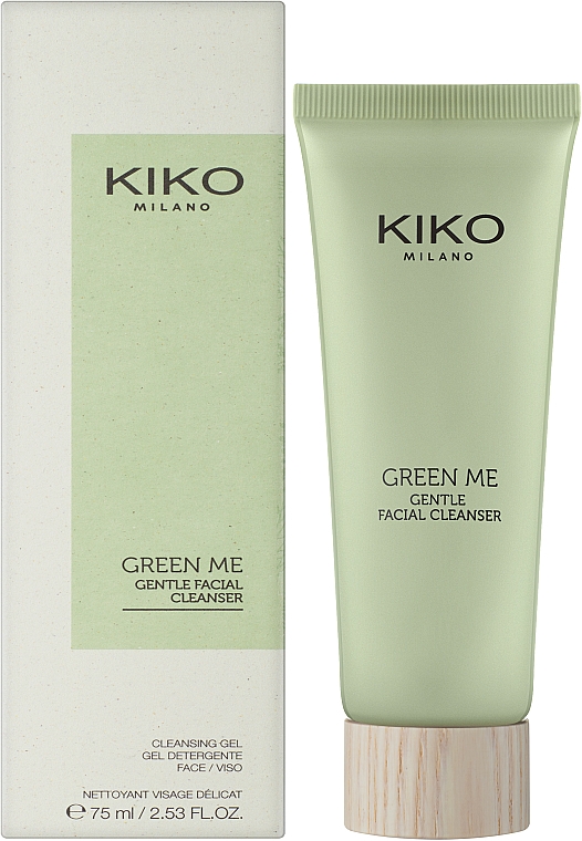Sanftes Gesichtsreinigungsgel - Kiko Milano Green Me Gentle Facial Cleanser — Bild N2