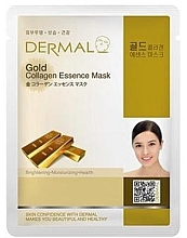 Düfte, Parfümerie und Kosmetik Kollagen-Tuchmaske für das Gesicht mit kolloidalem Gold - Dermal Gold Collagen Essence Mask
