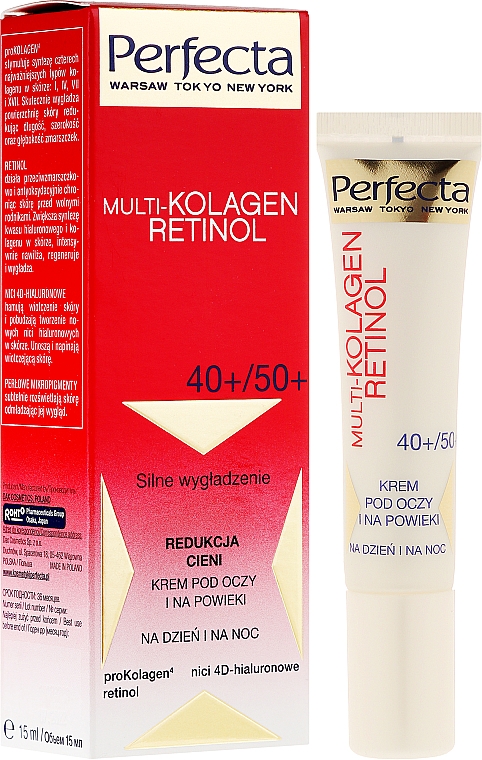 Augenkonturcreme - Dax Cosmetics Perfecta Multi-Collagen Retinol Eye Cream 40+/50+