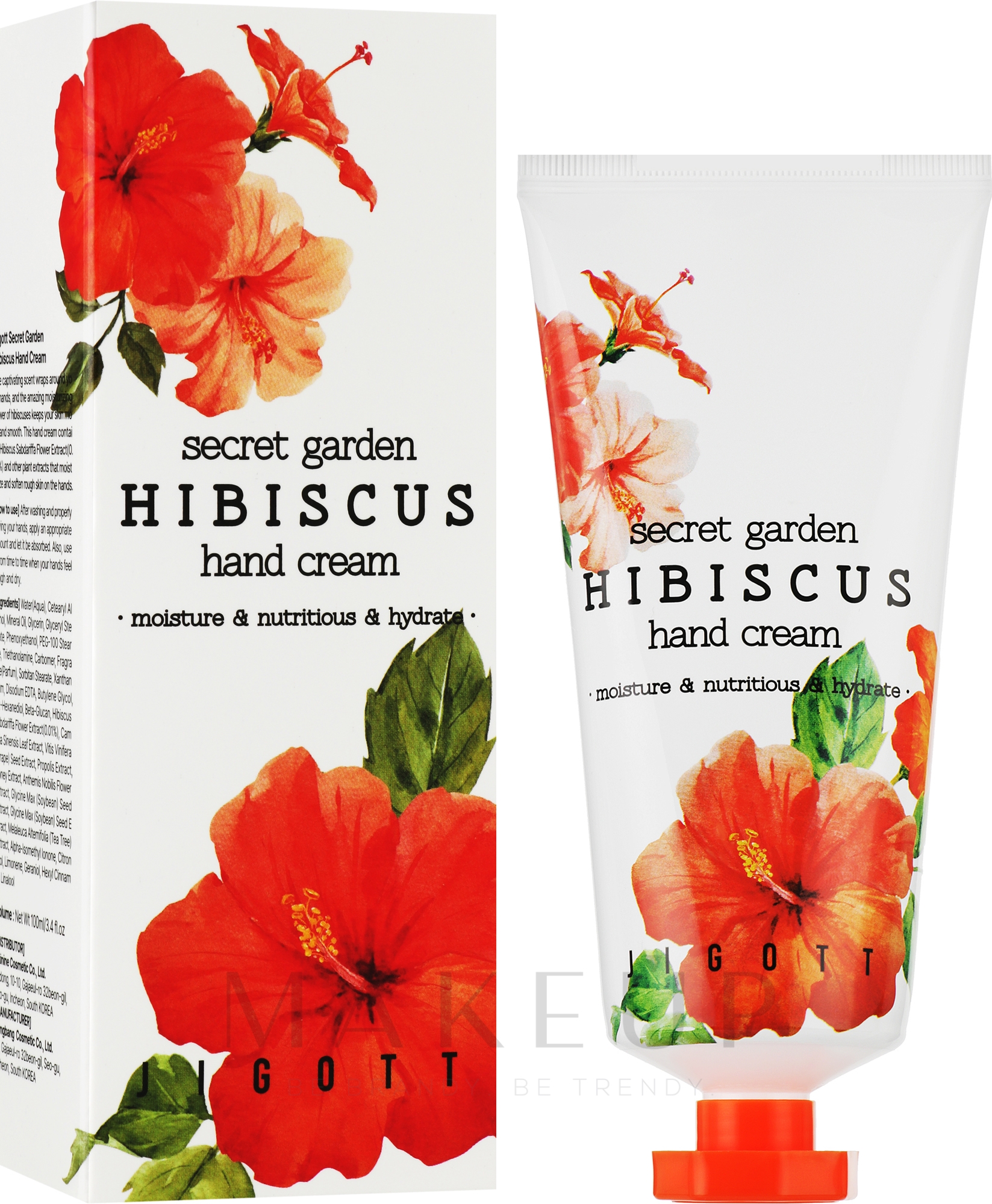 Anti-Aging-Handcreme mit Hibiscus - Jigott Secret Garden Hibiscus Hand Cream — Bild 100 ml