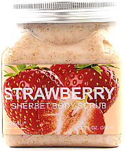 Düfte, Parfümerie und Kosmetik Körperpeeling mit Erdbeere - Wokali Sherbet Body Scrub Strawberry