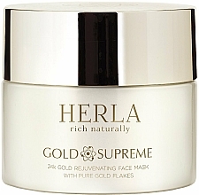 Verjüngende Gesichtsmaske mit Goldflocken - Herla Gold Supreme 24K Gold Rejuvenating Face Mask With Pure Gold Flakes — Bild N2