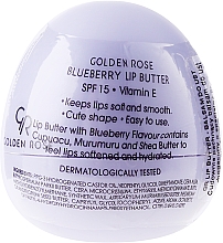 Düfte, Parfümerie und Kosmetik Lippenbutter mit Blaubeeraroma SPF15 - Golden Rose Lip Butter SPF15 Blueberry