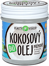 Düfte, Parfümerie und Kosmetik Kaltgepresstes Kokosnussöl für den Körper ohne Geruch - Purity Vision Bio Coconut Oil