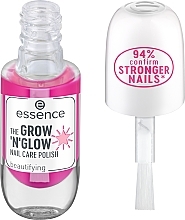 Nagelverstärker - Essence The Grow'n'glow Nail Care Polish — Bild N2