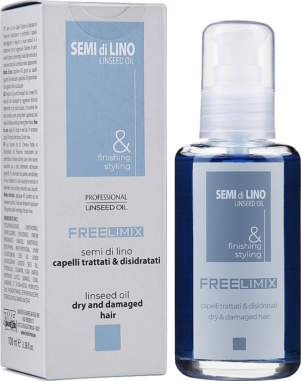 Leinöl für trockenes und strapaziertes Haar - Freelimix Semi Di Lino Linseed Oil For Dry And Damaged Hair — Bild N1